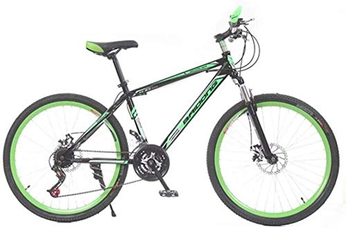 Mountainbike : Generic Cityrder Mountainbikes Mountainbike 24 Zoll 21 Geschwindigkeit Doppelscheibenbremse Geschwindigkeit Fahrrad Sport Freizeit (Farbe: Schwarz grn) -Black_Green