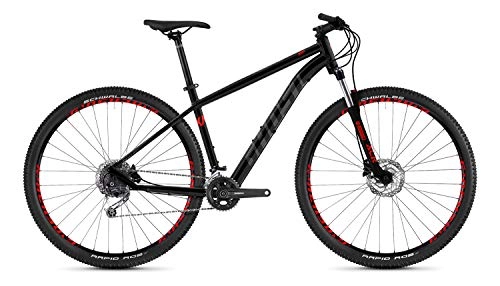 Mountainbike : Ghost Kato 5.9 AL U 29R Mountain Bike 2020 (S / 42cm, Night Black / Titanium Grey / Riot Red)