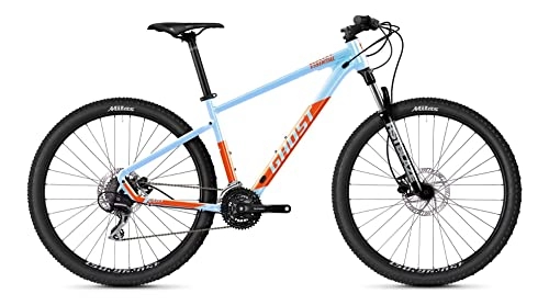 Mountainbike : Ghost Kato Essential 27.5R Mountain Bike 2022 (XS / 36cm, Baby Blue Pearl / Dark Orange - Glossy)