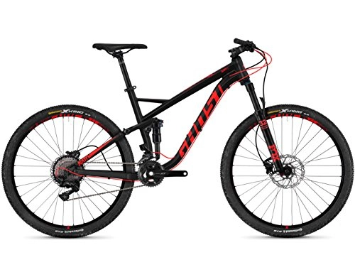 Mountainbike : Ghost Kato FS 5.7 AL U 27.5R Fullsuspension Mountain Bike 2018 Schwarz (M / 46cm, Night Black / Neon Red)