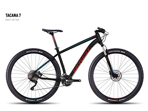 Mountainbike : GHOST Tacana 7 black / red / blue - Modell 2016 (s / 42cm)