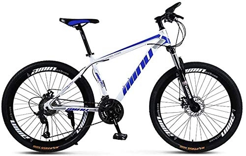Mountainbike : giyiohok Mountainbike Rennrad Hard Tail Bike 26 Zoll Fahrrad Carbon Steel Adult Student Bike 21 / 24 / 27 / 30 Speed ​​Bike weiß schwarz-21 Geschwindigkeit_weiß Blau