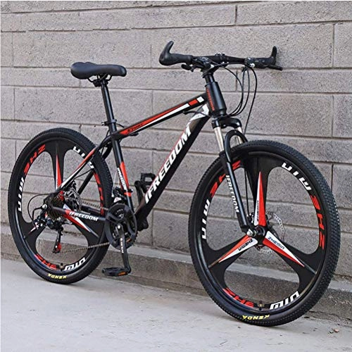 Mountainbike : GOLDGOD Kohlenstoffstahl Rahmen Hard-Tail Mountainbike, Falten Stoßdämpfung MTB Fahrrad Vollfederung Mountain Bike Für Erwachsene Outdoor-Radfahren, 24 Speed, 26 inch