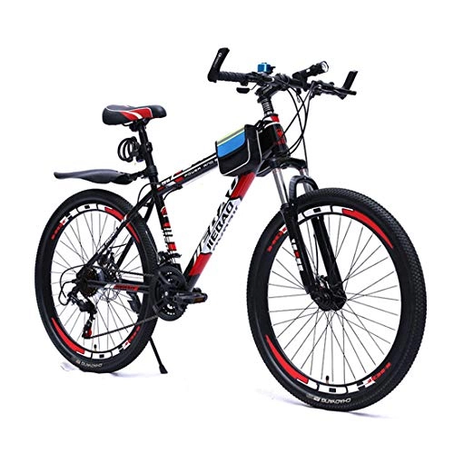 Mountainbike : GRXXX Mountainbike Doppelscheibenbremse 26 Zoll Shift Fahrradspeichenrad EIN Rad, Blue-OneSize