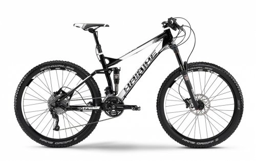 Mountainbike : Hai Q FS SL 27, 5" 30-G SLX mix 2014 schwarz / weiß (Rahmenhöhe 48)