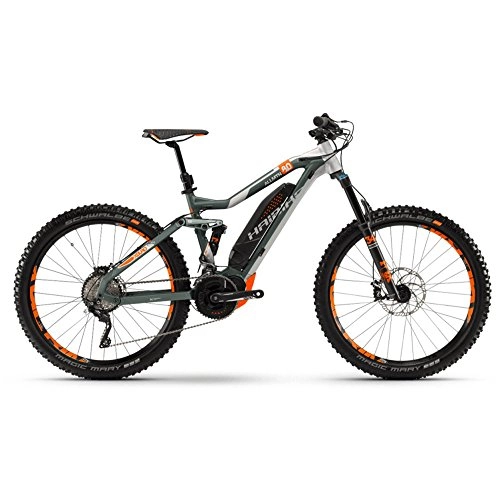 Mountainbike : Haibike E-Bike XDURO AllMtn 8.0 500Wh 20-G XT 18 HB YXC Oliv / Orange / Silber Matt X-Large