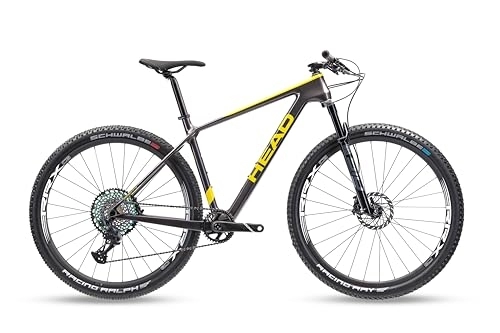 Mountainbike : HEAD Unisex – Erwachsene Trenton 5.0 Mountainbike, grau metallic / gelb, 43
