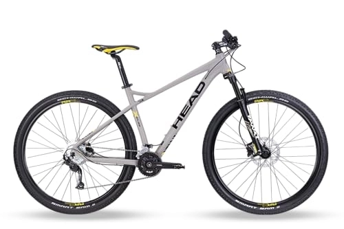 Mountainbike : HEAD Unisex – Erwachsene X-Rubi 1.0 Mountainbike, matt grau / gelb, 44