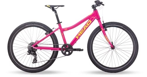 Mountainbike : HEAD Unisex Jugend Lauren I Kinder-Mountainbike, Pink matt, 34 cm