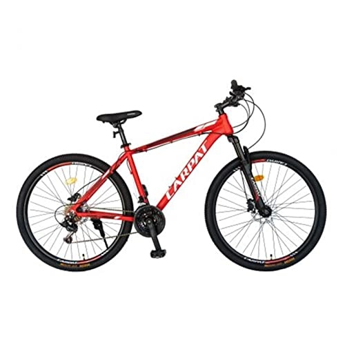 Mountainbike : HGXC 29-Zoll-Mountainbike mit Federgabel für Erwachsene, Straße, Offroad, Citybike, Stahlrahmen, MTB für Jugend, Damen, Damen (Color : Rot)