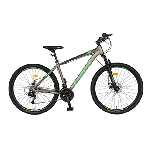 Mountainbike : HGXC Mountainbike mit Lock-Out-Federgabel, Aluminiumrahmen, Rennrad, MTB, Fahrrad, Anti-Rutsch-Reifen für Männer, Frauen, Erwachsene, Jugend (Color : Grau)