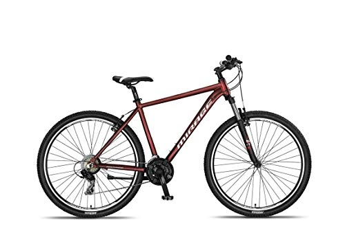 Mountainbike : Hoopfietsen 27, 5 Zoll Mountainbike Umit Mirage Federgabel Aluminium Rot 46 cm Rahmengröße