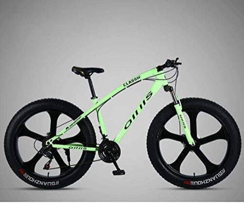 Mountainbike : HYCy Mountainbike Fahrrad, 26 × 4, 0 Zoll Fat Tire MTB Bike, Hardtail Mountainbike Für Damen, Stoßdämpfende Vorderradgabel Und Doppelscheibenbremse