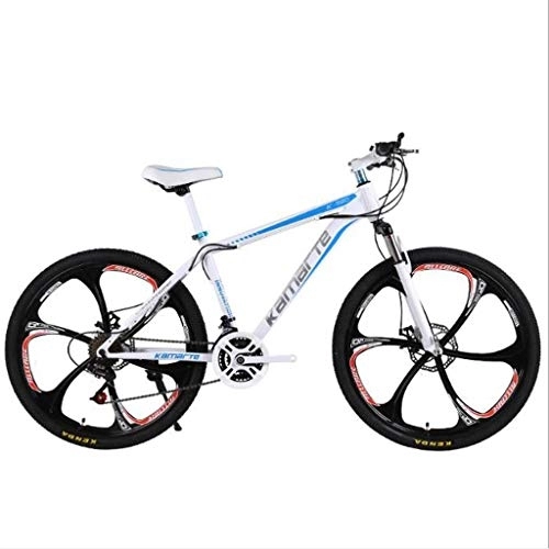 Mountainbike : JLFSDB Mountainbike Fahrrad Carbon Steel MTB Ravine Bike 26 Zoll-Doppelscheibenbremse Vorderachsfederung Mountainbikes, 21 24 27 Geschwindigkeiten (Color : C, Size : 27 Speed)