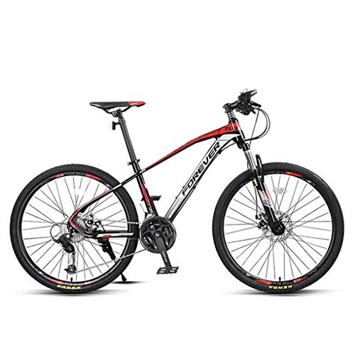 Mountainbike : JLRTY Mountainbike Mountain Bike, Männer / Frauen Mountainbikes, 27, 5-Zoll-Aluminium-Legierung Rahmen Doppelscheibenbremse Vorderradgabel, 27 Geschwindigkeit (Color : Red)