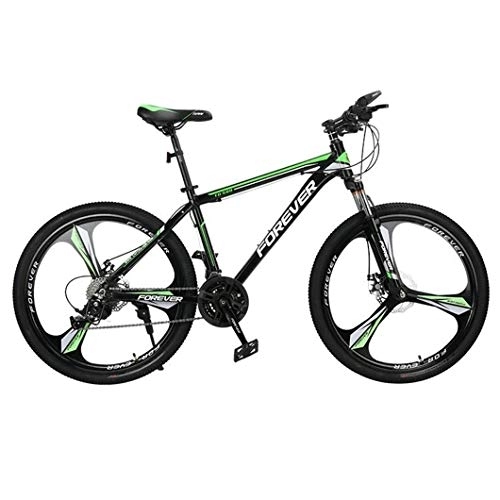 Mountainbike : JLRTY Mountainbike Mountainbike, Aluminium Rahmen, Männer / Frauen 26 Zoll Mag-Rad, Doppelscheibenbremse Und Vorderradaufhängung (Color : Green, Size : 27 Speed)