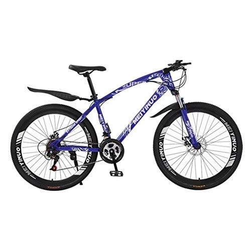 Mountainbike : JLRTY Mountainbike Mountainbike-Männer / Frauen Fahrräder, Vorderachse Und Doppelscheibenbremse, 26inch Räder (Color : Blue, Size : 24-Speed)