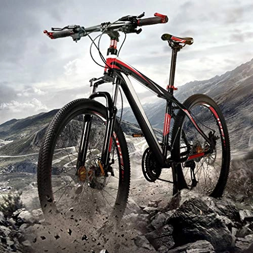 Mountainbike : JXJ Mountainbike 24 / 26 Zoll Aluminium Fahrrad Mit 27 Gang Schaltung Doppelscheibenbremse Vollfederung MTB Für Jugendliche Und Erwachsene