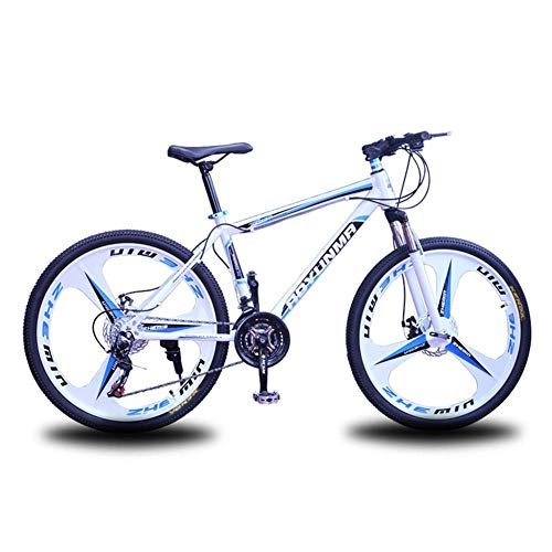 Mountainbike : JYPCBHB Mountainbike, Offroad-Doppelscheibenbremsen Mit Variabler Geschwindigkeit FR Erwachsene Im Freien 21-27 Geschwindigkeit Hardtail Fahrrad Blue (26 inch)-21 Speed