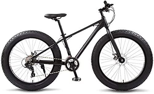 Mountainbike : JYTFZD WENHAO Mountainbike, Straßenfahrräder Fahrräder Vollaluminium-Fahrrad 26 Schneefettreifen 24 Geschwindigkeit MTB-Scheibenbremsen, for städtische Umwelt und Pendeln und von der Arbeit
