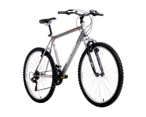 Mountainbike : Karcher MTB Hardtail Fahrrad, 21-Gang Kettenschaltung mit Federgabel, granit matt, Rahmenhöhe: 48 cm, Reifengröße: 26 Zoll (66 cm), 280095