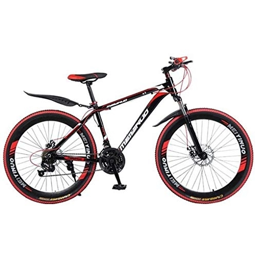 Mountainbike : Kays Mountainbike 26" Mountainbike, Leichtes Aluminium Rahmen Fahrrad, Doppelscheibenbremse Und Vorderradaufhängung (Color : Black, Size : 21 Speed)