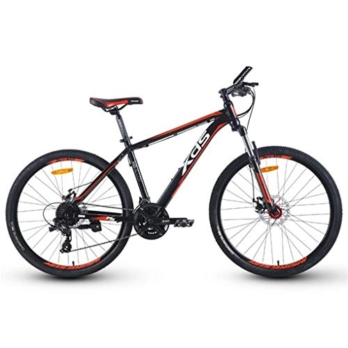 Mountainbike : Kays Mountainbike Mountainbike, 26 Zoll-Aluminiumlegierung Fahrräder for Männer / Frauen, Doppelscheibenbremse Und Vorderradfederung, 24-Gang (Color : Red)