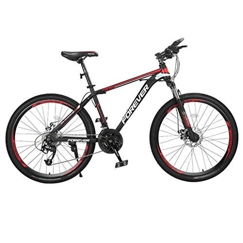 Mountainbike : Kays Mountainbike Mountainbike, 26 Zoll-Aluminiumlegierung Rahmen Fahrräder, Doppelscheibenbremse Und Vorderradaufhängung, Unisex (Color : Red, Size : 27 Speed)