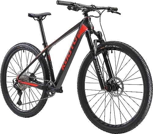 Mountainbike : KOOTU Mountain Bicycle, Deck 6.1 Carbon Fiber Mountain Bike 27.5 / 29 inch MTB Complete Hard Tail Bicycle mit Shimano DEORE M6100 12 Gänge