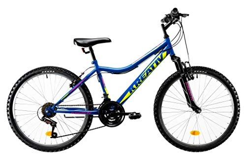 Mountainbike : Kreativ K 2404 24 Zoll 38 cm Junior 6G Felgenbremse Blau