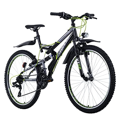 Mountainbike : KS Cycling Mountainbike ATB 26'' Topeka anthrazit-grün RH 48 cm