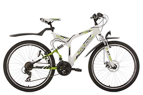 Mountainbike : KS Cycling Mountainbike ATB Fully 26'' Zodiac weiß-grün RH 48 cm
