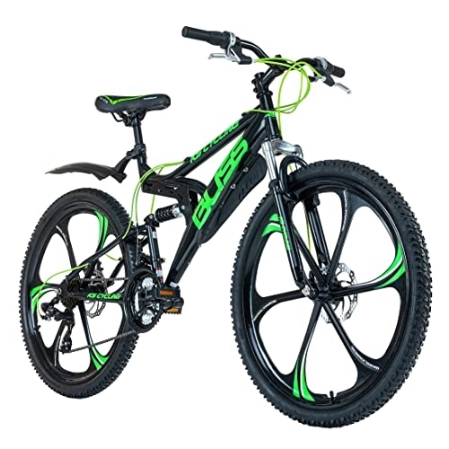 Mountainbike : KS Cycling Mountainbike Fully 26'' Bliss schwarz-grün RH 47 cm