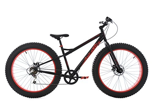 Mountainbike : KS Cycling Mountainbike MTB Fatbike 26'' schwarz-rot RH 43 cm