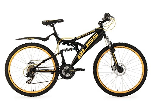 Mountainbike : KS Cycling Mountainbike MTB Fully 26'' Bliss schwarz-gelb RH 47 cm