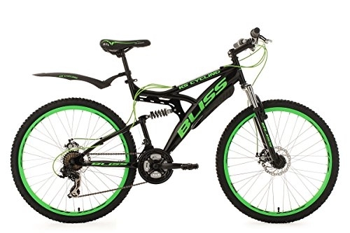 Mountainbike : KS Cycling Mountainbike MTB Fully 26'' Bliss schwarz-grün RH 47 cm