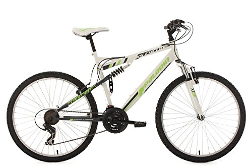 Mountainbike : KS Cycling Mountainbike MTB Fully 26'' Paladin weiß-grün RH 51 cm