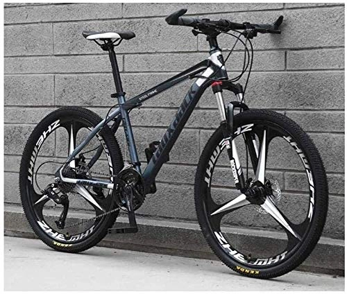 Mountainbike : LBWT Unisex-Mountainbike, 26-Zoll-faltendes Fahrrad, □□ Kohlenstoffstahl, Doppelscheibenbremse, Geschenke (Color : B, Size : 21 Speed)
