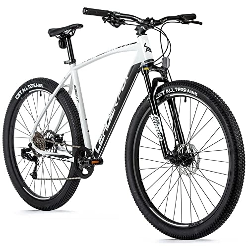 Mountainbike : Leaderfox 29 Zoll Esent MTB Fahrrad 8 Gang Disc White Rh51 cm