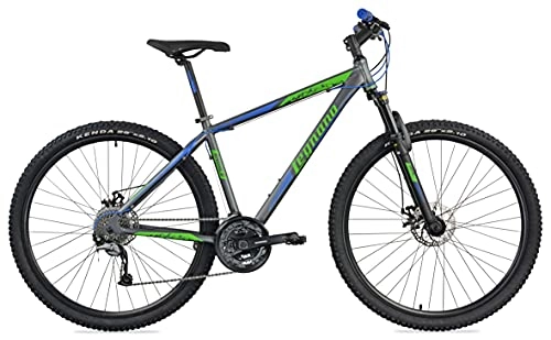 Mountainbike : Legnano 29 Zoll Mountainbike Andalo Aluminium Scheibenbremsen 27 Gänge Grau-Grün 45 cm Rahmengröße