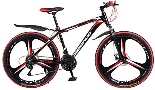Mountainbike : LFSTY 26 Zoll Fahrrad Mountainbike, hohe Kohlenstoffstahl und Aluminium Rahmen, Doppelscheibenbremse, Hardtail Mountainbike, B, 27 Speeds