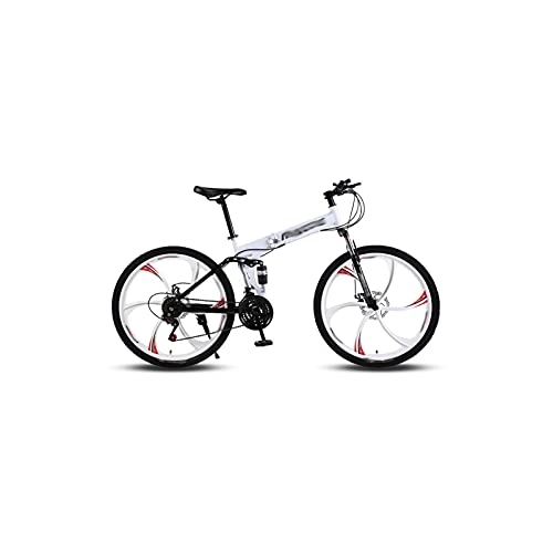 Mountainbike : Liangsujian Fahrrad Mountainbike Road Fat Bike Bikes Geschwindigkeit 26 Zoll 21 Geschwindigkeit Fahrräder Mann Aluminiumlegierung Rahmen (Color : White, Number of speeds : 27)