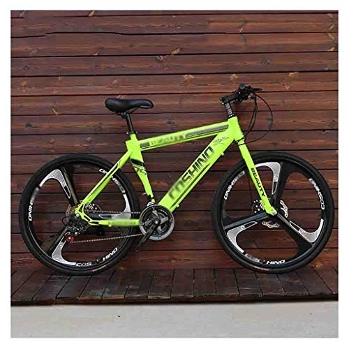 Mountainbike : LILIS Mountainbike Fahrräder Erwachsene Mountain Bike Männer MTB Straßen-Fahrrad for Damen 24 Zoll-Räder Einstellbare Doppelscheibenbremse (Color : Green, Size : 30 Speed)