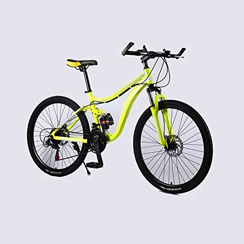 Mountainbike : Link Co Mountainbike 26 * 17 Zoll stoßdämpfendes Fahrrad mit Variabler Geschwindigkeit, Yellow