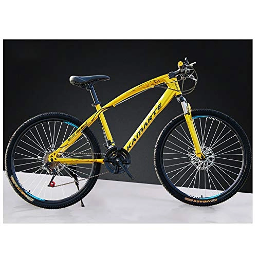 Mountainbike : Link Co Mountainbike 26 Zoll Geschwindigkeit Doppelscheibenbremsen Radfahren Fahrrad EIN Rad, Yellow