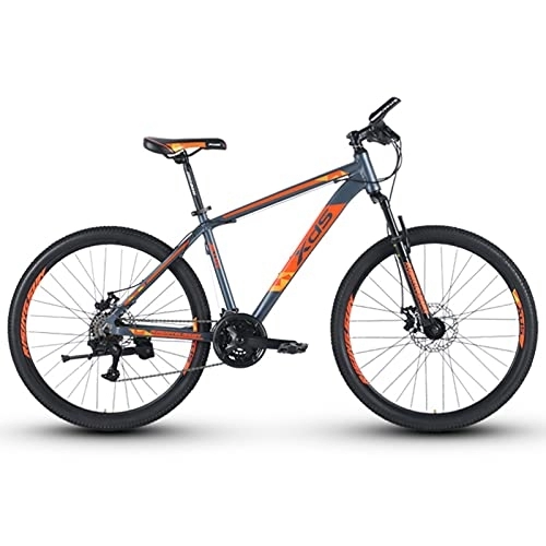 Mountainbike : LLF Fahrrad, 26-Zoll-Mountainbike, Volles Suspension 21 Geschwindigkeit High-tensisle Carbon Steel-Rahmen MTB Mit Dual-scheibenbremse für Männer Und Frauen(Size:26inch, Color:Orange)
