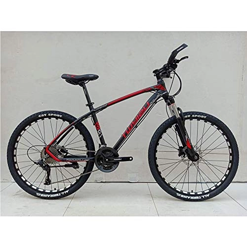 Mountainbike : Llpeng 24 Scheibenbremse / 27 Ölbrems Langsamer-Mountainbike, Off-Road Variable Speed ​​Soft-Schwanz Fahrrad, Doppel Oil Scheibenbremse, Stoßdämpfung (Color : Red)