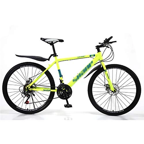 Mountainbike : LWZ 26-Zoll-Mountainbike 24-Gang-Fahrradsitz für Erwachsene Verstellbare Rennräder Doppelscheibenbremse MTB aus kohlenstoffhaltigem Stahl