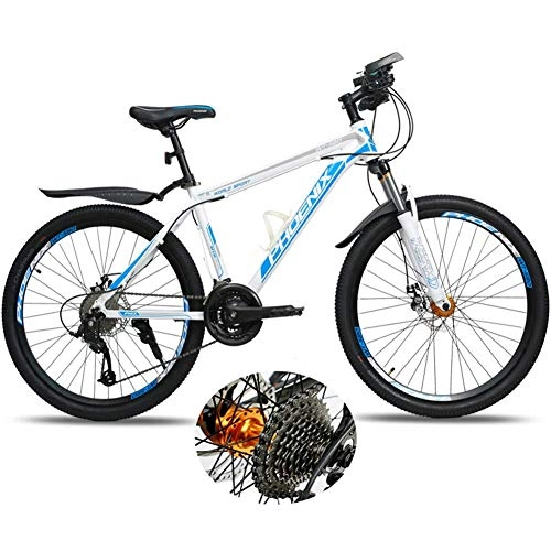 Mountainbike : LXDDP 26In Mountainbike, Unisex Outdoor Carbon Stahl Fahrrad, vollgefederte MTB Bikes, Doppelscheibenbremsräder, Stoßdämpfer