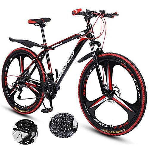 Mountainbike : LXDDP Mountainbike Aluminiumrahmen Fahrradgabelaufhängung 3 Speichenräder Doppelscheibenbremsen Fahrrad Aluminium Rennrad Outdoor Radfahren